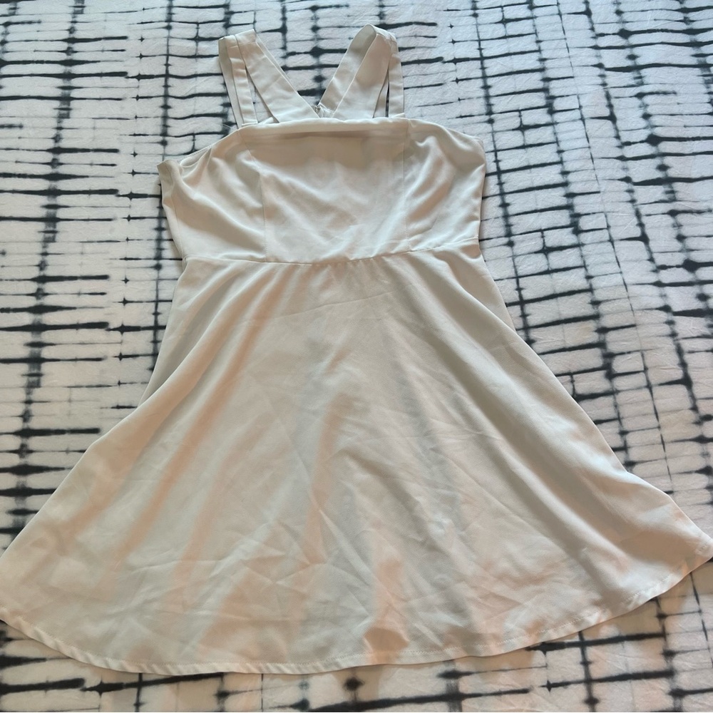 Flowy white dress